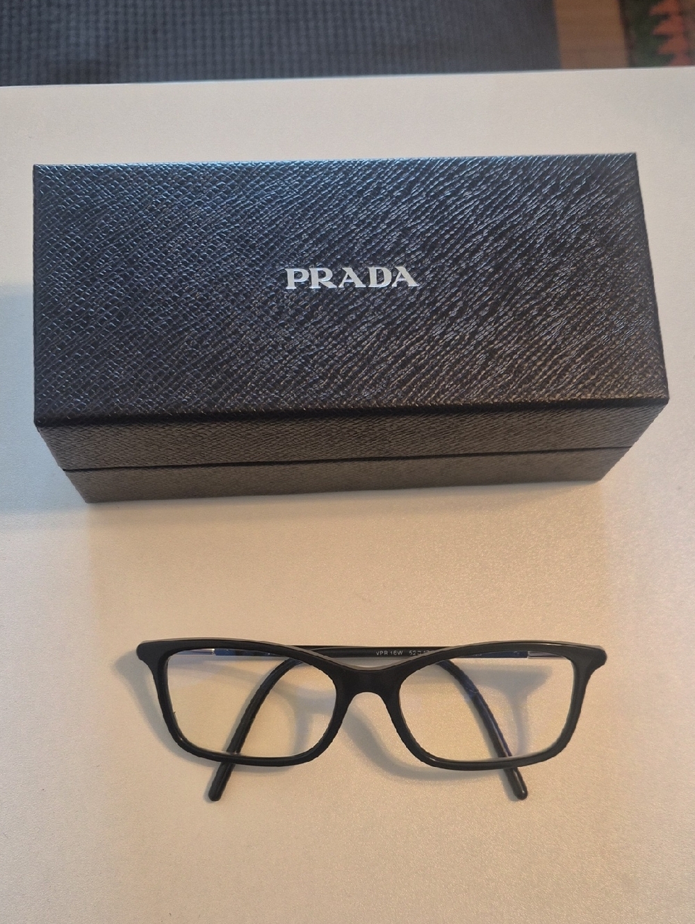 Prada Black Rectangular Frames with Case